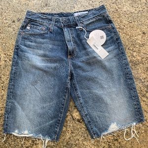 AG CHRISSY DENIM BERMUDA SHORT SZ 27